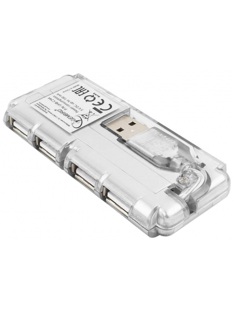 концентратор USB 2.0 Gembird UHB-C244 silver