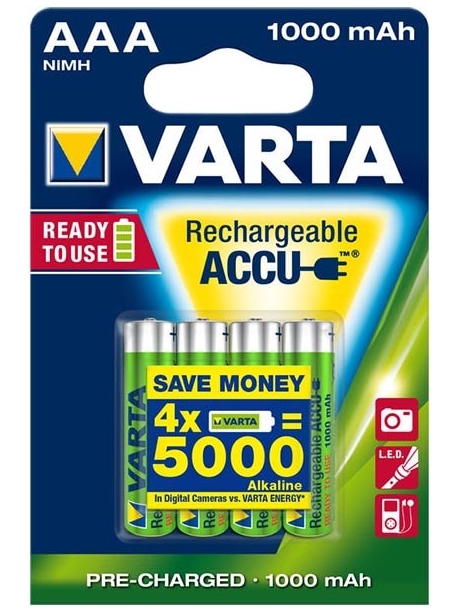 аккумулятор Varta 1000 mAh R03/AAA Professional-4BL 