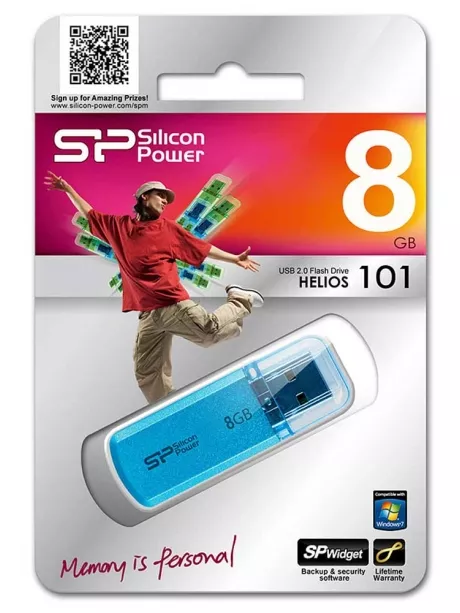 USB-накопитель Silicon Power Helios 101 8Gb blue
