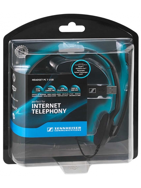 USB гарнитура для компьютера Sennheiser PC 7 USB black