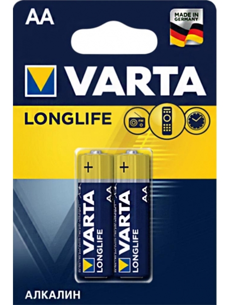 батарейки (2 шт.) Varta LR6/AA LONGLIFE-2BL 