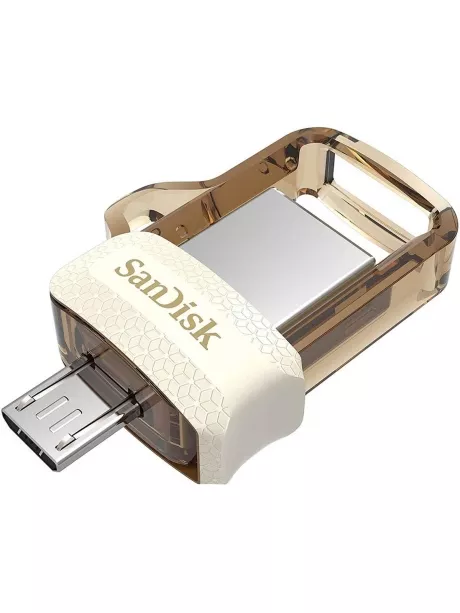 OTG флешка SanDisk Ultra Dual Drive m3.0 64GB white gold
