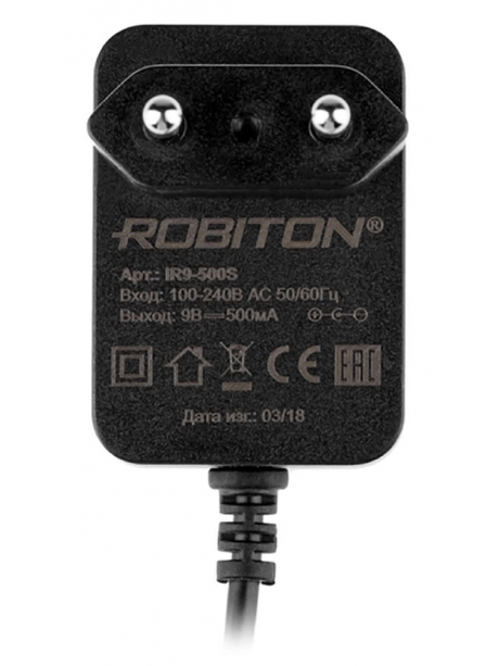 блок питания Robiton IR9-500S угловой 5,5х2,5/12 