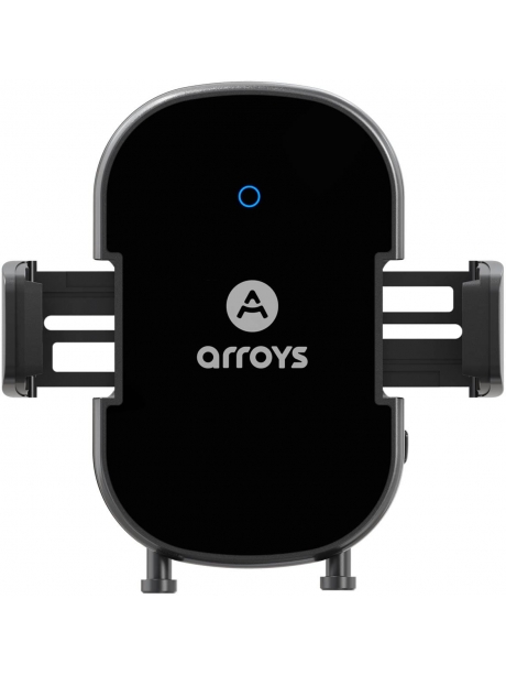 держатель смартфона с беспроводной зарядкой Arroys Vent-W1 Auto black