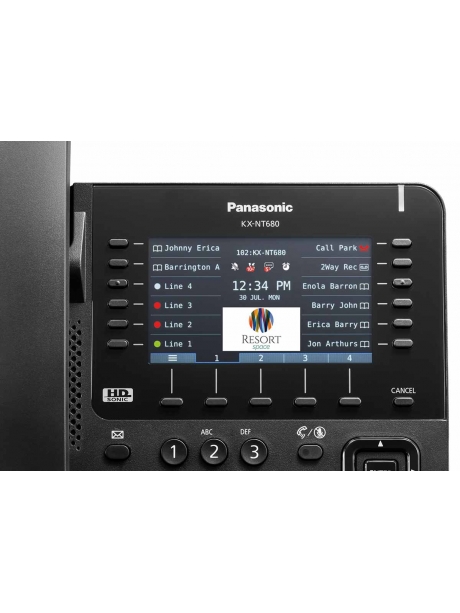 системный IP-телефон Panasonic KX-NT680RU black