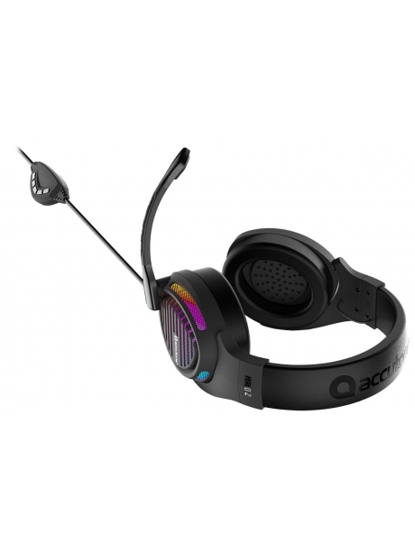 игровая гарнитура 7.1 с подсветкой и вибрацией Accutone Halo 2 USB black