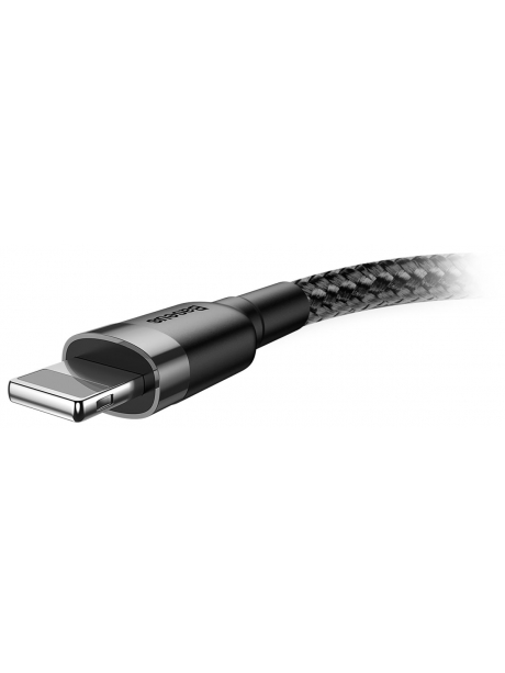 кабель передачи данных Baseus Cafule Cable USB For lightning 1.5A 2m gray + black