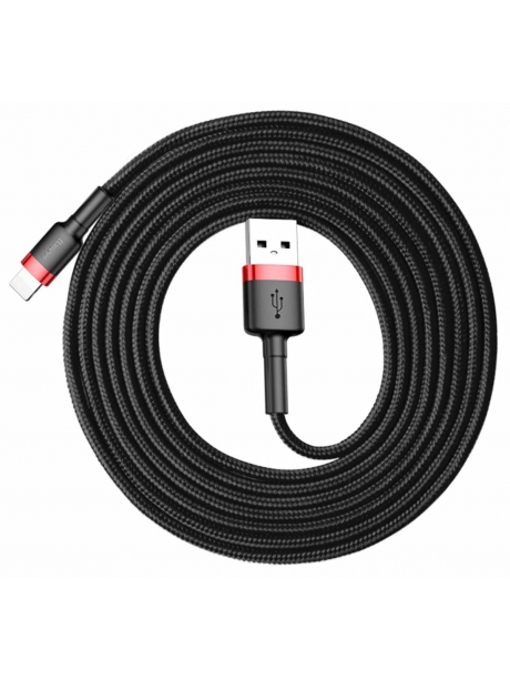 кабель передачи данных Baseus Cafule Cable USB For lightning 1.5A 2m red + black