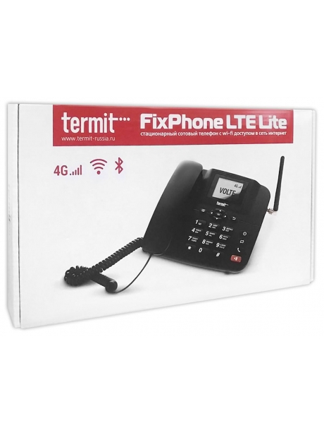 стационарный GSM телефон Termit FixPhone LTE LiTE black
