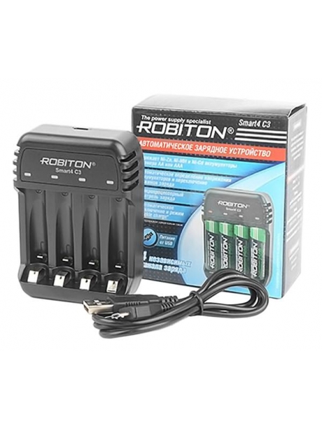 зарядное устройство для АА и ААА аккумуляторов Robiton Smart4 C3 