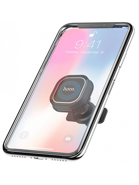 магнитный держатель на воздуховод Hoco CA52 Intelligent air outlet in-car holder black/grey