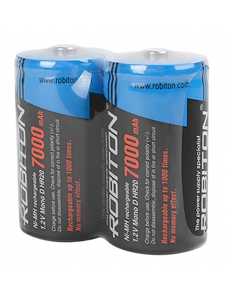 аккумуляторы (2 шт) Robiton 7000MHD R20/D-SR2 