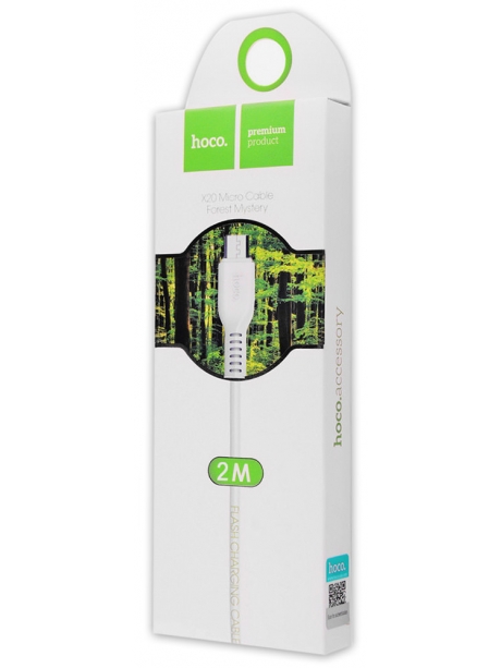 кабель передачи данных Hoco X20 Flash micro 2m white