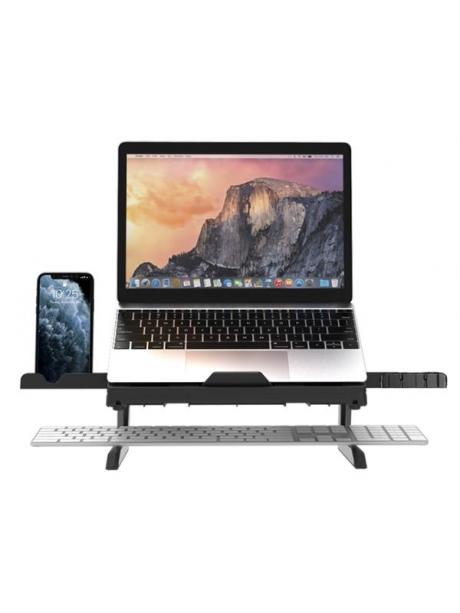 подставка для ноутбука и смартфона Tronsmart D07 Foldable Laptop Stand with Phone Holders black