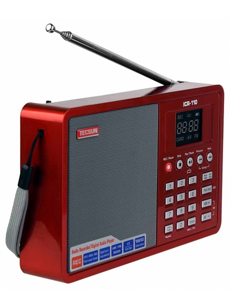 Цифровой радиоприемник с mp3 плеером Tecsun ICR-110 (export version) red