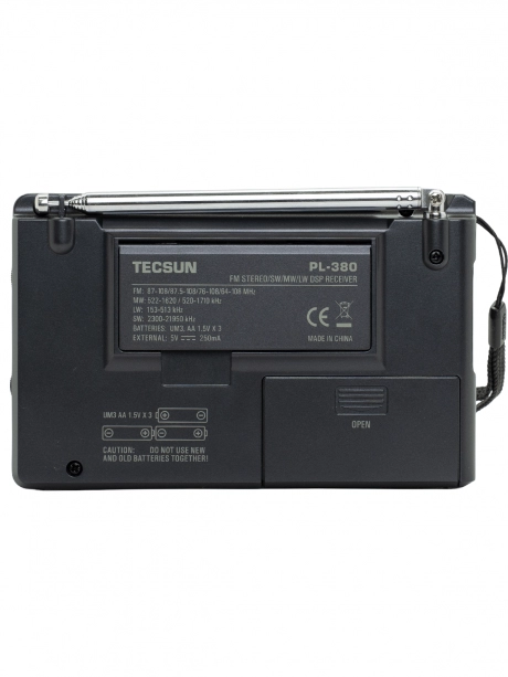 цифровой радиоприемник с хорошим приемом Tecsun PL-380 (export version) black