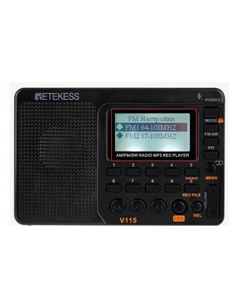 цифровой радиоприемник FM с mp3 плеером Retekess V115 