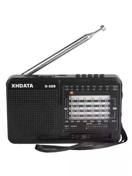 портативный радиоприемник с MP3 плеером XHDATA D-328 black