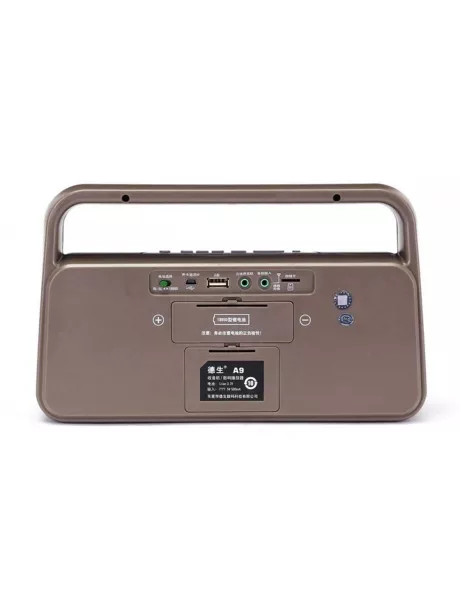 радиоприемник с пультом ДУ и MP3 плеером Tecsun A9 brown