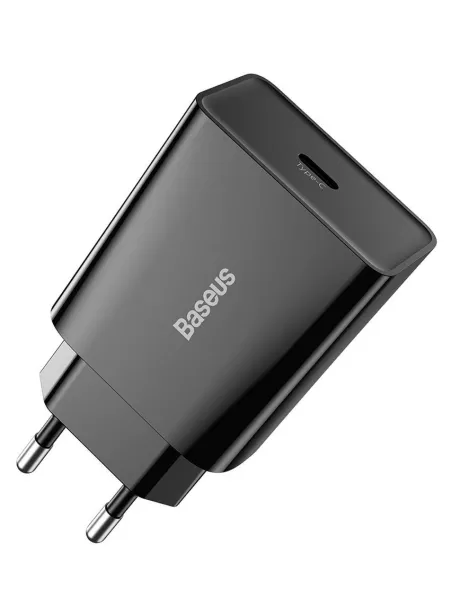быстрая сетевая зарядка для iPhone Baseus Speed Mini Quick Charger 1C 20W black