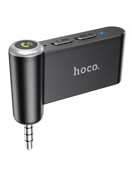 bluetooth AUX аудиоадаптер Hoco E58 Magic music car AUX BT receiver black