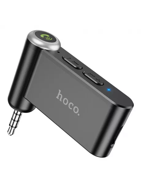 bluetooth AUX аудиоадаптер Hoco E58 Magic music car AUX BT receiver black