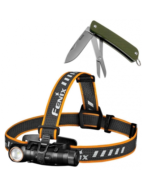 налобный фонарь + карманный нож Fenix HM61RS22G 