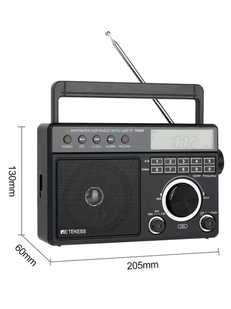 Переносной радиоприемник с MP3 плеером Retekess TR629 
