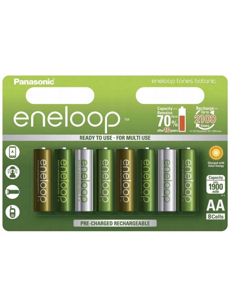 аккумуляторы (8 шт) Panasonic 1900 mAh R6/AA Eneloop-8BL 