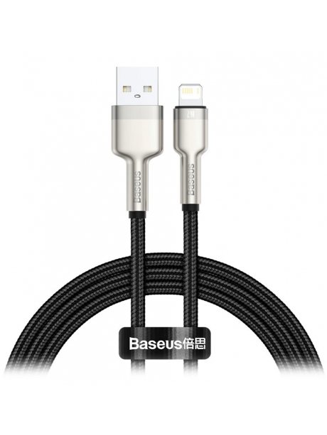 кабель передачи данных Baseus Cafule Series Metal Data Cable USB to IP 2.4A 1m black