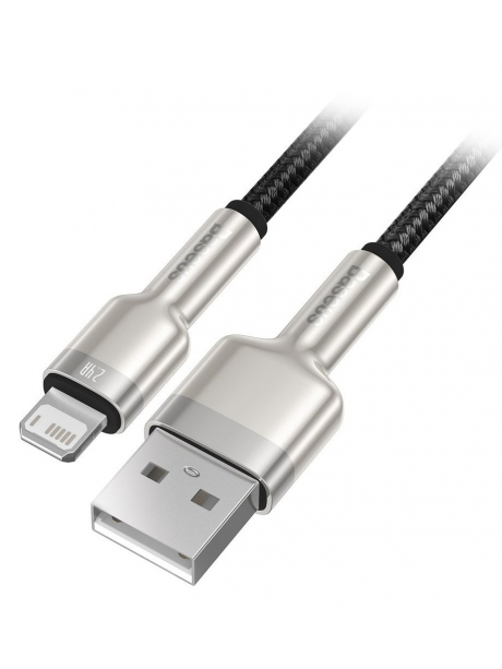 кабель передачи данных Baseus Cafule Series Metal Data Cable USB to IP 2.4A 2m black
