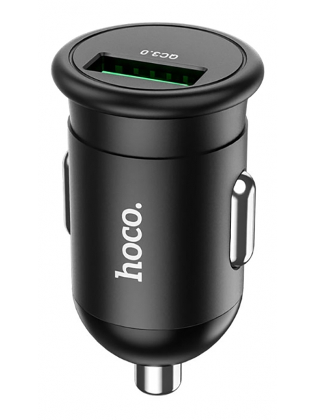 автомобильное зарядное устройство Hoco Z43 Mighty single port QC3.0 car charger black