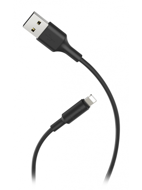 кабель передачи данных Hoco X25 Soarer lightning 1m black