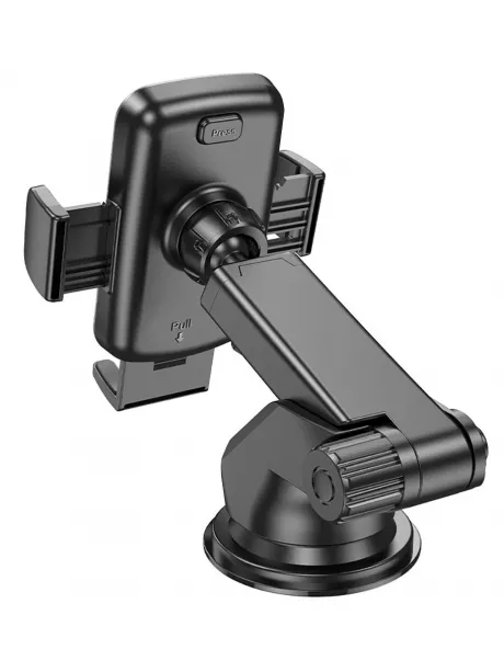 держатель со штангой Hoco CA95 Polaris push-type telescopic suction cup car holder black