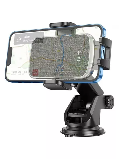 держатель со штангой Hoco CA95 Polaris push-type telescopic suction cup car holder black