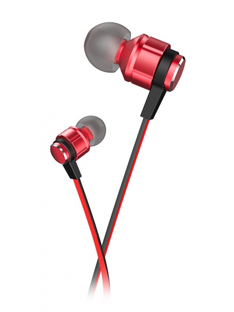 наушники с микрофоном для смартфона Hoco M85 Platinum sound universal earphone with mic red flame
