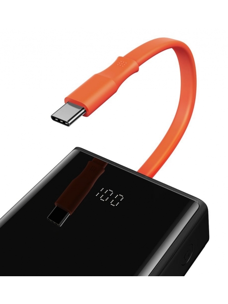 внешний аккумулятор с Apple Power Delivery Baseus Elf Digital Display Fast Charging Power Bank 20000mAh 65W black