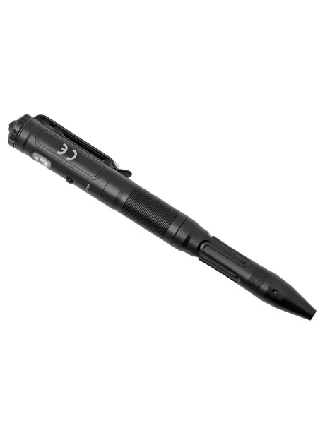 ручка тактическая с фонарём и стеклобоем Fenix T6 black