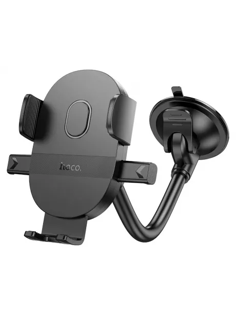 держатель для телефона на стекло Hoco H20 Mighty one-button car holder (windshield) black