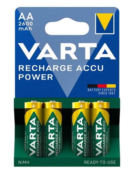 аккумуляторы Varta 2600 mAh R6/AA R2U-4BL 