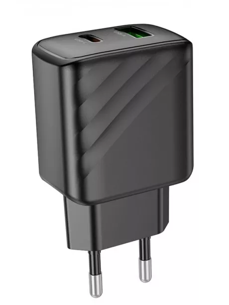 быстрое зарядное устройство Hoco CS23A Sunlight dual port PD30W+QC3.0 charger black