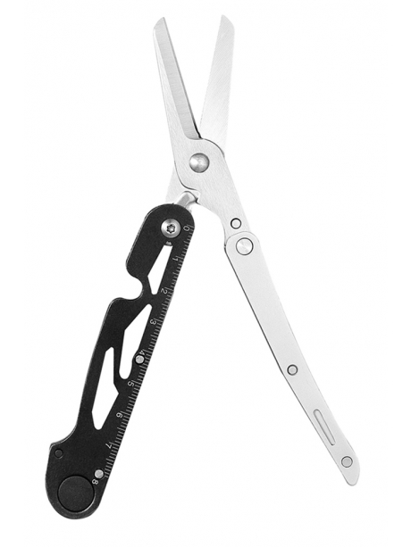 мультитул со съёмными ножницами Ganzo G304 silver black