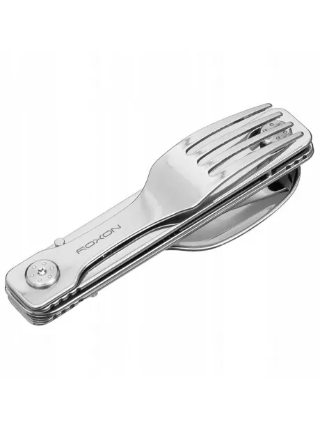 походный мультитул (ложка, вилка и нож) Roxon C1 ( C1S ) silver