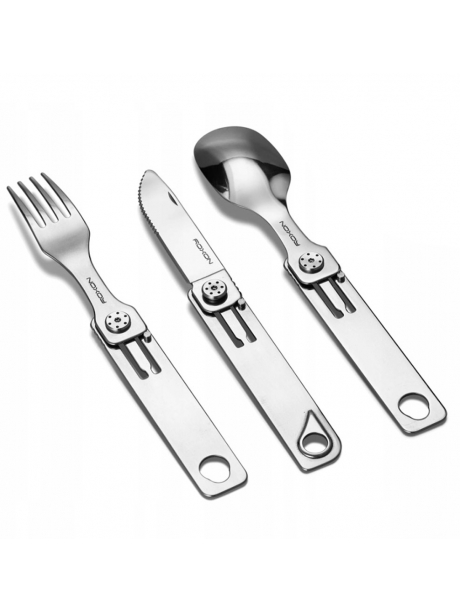 походный мультитул (ложка, вилка и нож) Roxon C1 ( C1S ) silver