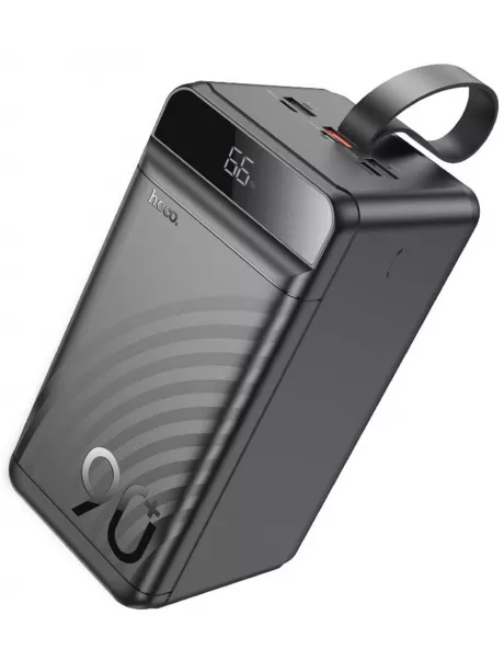 портативный аккумулятор повербанк Hoco J123D Element 22.5W+PD20W compatible power bank(90000mAh) black