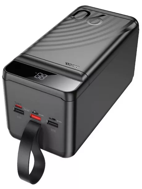 портативный аккумулятор повербанк Hoco J123D Element 22.5W+PD20W compatible power bank(90000mAh) black