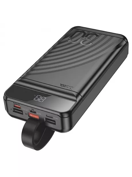 внешний аккумулятор повербанк Hoco J123B Element 22.5W+PD20W power bank with display(30000mAh) black
