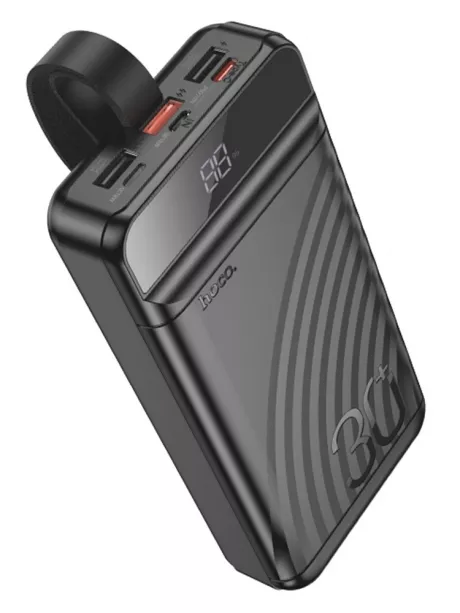 внешний аккумулятор повербанк Hoco J123B Element 22.5W+PD20W power bank with display(30000mAh) black