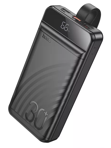 внешний аккумулятор повербанк Hoco J123B Element 22.5W+PD20W power bank with display(30000mAh) black