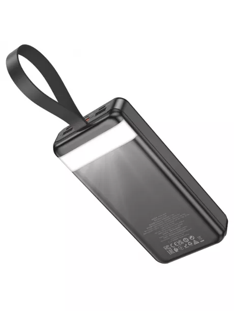 внешний аккумулятор повербанк Hoco J123B Element 22.5W+PD20W power bank with display(30000mAh) black